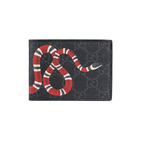 black gucci wallet with snake|gucci snake wallet price.